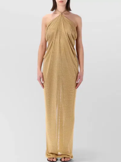 Alberta Ferretti Elegant Long Maxi Dress With Fluid Silhouette In Multi