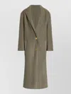 Alberta Ferretti Alberta Ferreti Grey Wool Silk Single Breasted Coat In Multi
