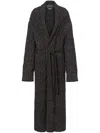 Alberta Ferretti Ribbed-knit Cardigan In Grey