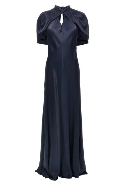 ALBERTA FERRETTI ALBERTA FERRETTI LONG SATIN DRESS