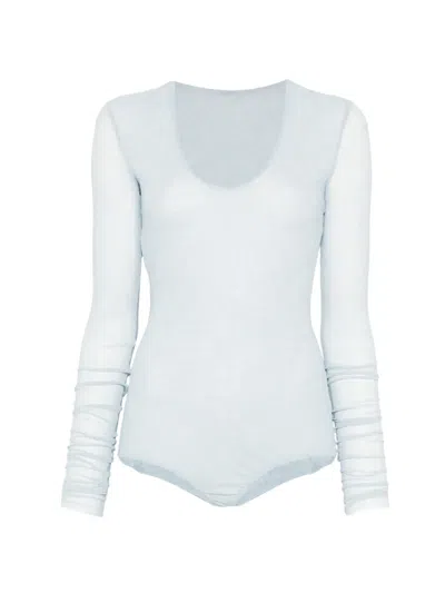 Alberta Ferretti Long-sleeve Body In Blue