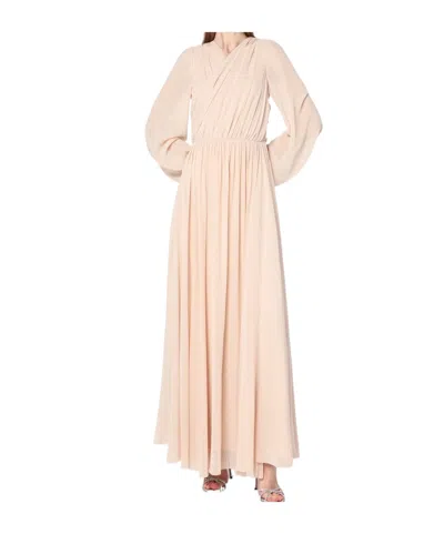 ALBERTA FERRETTI DRAPED LONG DRESS