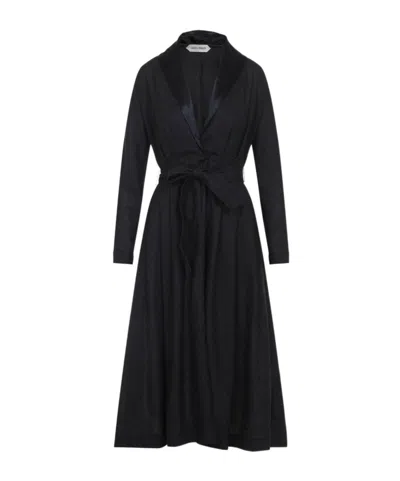 Alberta Ferretti Long Sleeve Dress In Black