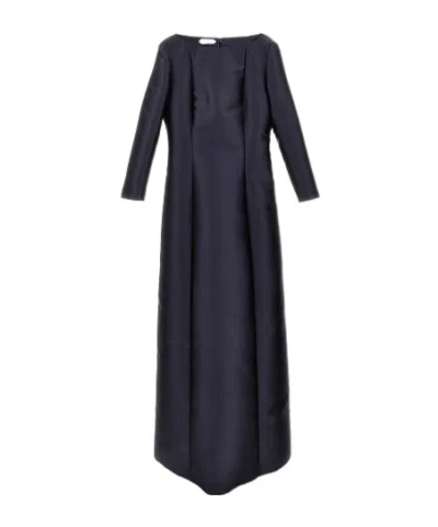 Alberta Ferretti Long Sleeve Dress In Blue