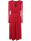 ALBERTA FERRETTI LONG SLEEVE ELEGANT DRESS,0454.0114