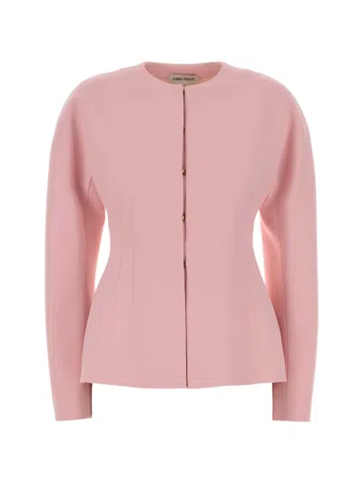 Alberta Ferretti Long-sleeve Jacket In Pink