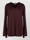 Alberta Ferretti Long Sleeve Knit Shirt Regular Fit In Brown