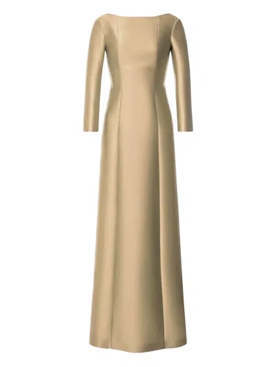 ALBERTA FERRETTI LONG-SLEEVE MAXI DRESS
