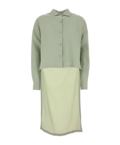 Alberta Ferretti Long Sleeve Shirt In Green