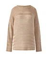 Alberta Ferretti Textured Knit Beige Sweater In Beige