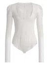 Alberta Ferretti Long-sleeve Wool Body In White