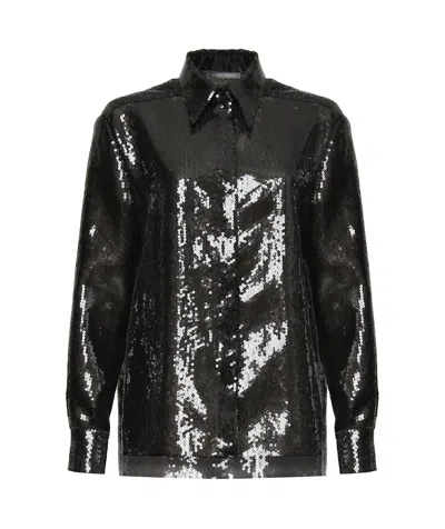 Alberta Ferretti Long-sleeved Casual Jacket In Black