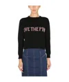 Alberta Ferretti Alberta Ferreti Crew Neck Sweater In Black