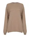 Alberta Ferretti Sweater Made Of Wool And Cashmere. In Brown