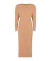 Alberta Ferretti Elegant Long Dress In Soft Fabric In Animal Print