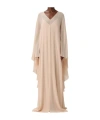 Alberta Ferretti Long-sleeved Dress In Brown