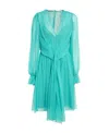 Alberta Ferretti Long Sleeved Dress In Green