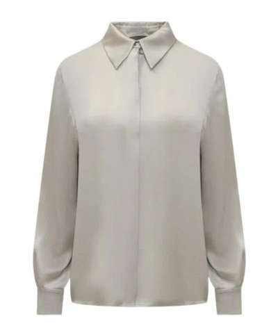 ALBERTA FERRETTI ALBERTA FERRETTI LONG-SLEEVED DRAPED SHIRT