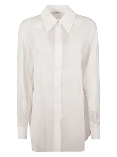 Alberta Ferretti Long-sleeved Shirt In White