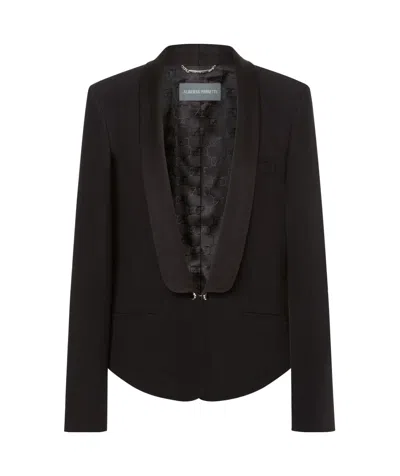 Alberta Ferretti Blazer In Black