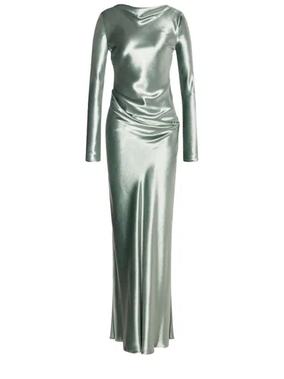 Alberta Ferretti Alberta Ferreti Multicolour Viscose Dress In Gray