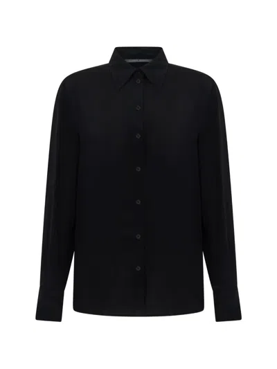Alberta Ferretti Long-sleeve Shirt In Black