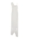 Alberta Ferretti Ruffled One-shoulder Maxi Dress In White