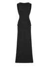 Alberta Ferretti Low-back Sleeveless Maxi Dress In Animal Print