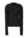 Alberta Ferretti Glitter Detailed Knit Jumper In Black