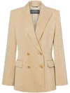 Alberta Ferretti Lyocell Blazer In Neutrals