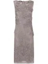 Alberta Ferretti Alberta Ferreti Macrame Foliage Midi Dress In Beige