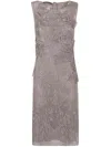 Alberta Ferretti Alberta Ferreti Macrame Foliage Midi Dress In Beige