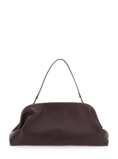 ALBERTA FERRETTI MAROON MAXI SHOULDER BAG