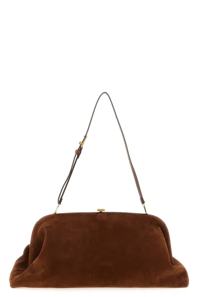 Alberta Ferretti Maxi Pouch In Brown