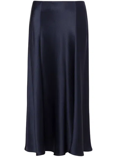 Alberta Ferretti Mittellanger Rock In Blau