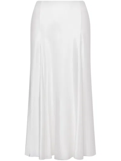 Alberta Ferretti Mid-length Straight Skirt In White