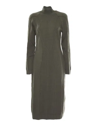 Alberta Ferretti Knitted Dress In Green
