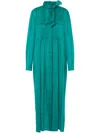 Alberta Ferretti Midi Shirt Dress In Green