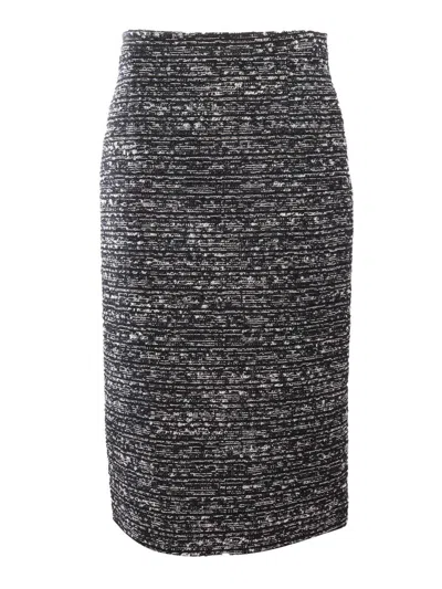 Alberta Ferretti Midi Skirt In Black