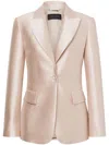 Alberta Ferretti Blazer Mikado In Beige
