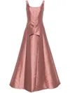 Alberta Ferretti Mikado Dress Set In 粉色