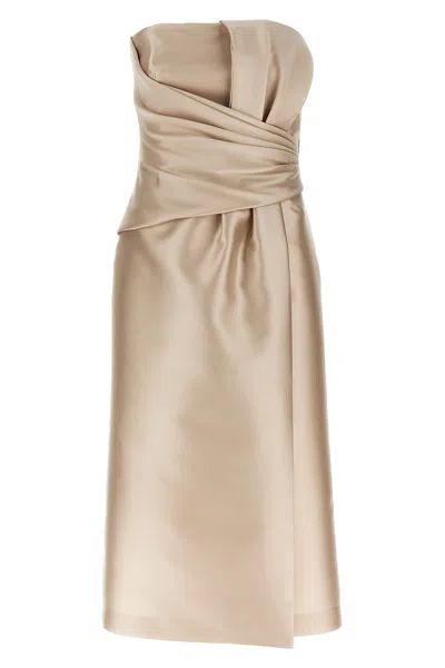 ALBERTA FERRETTI ALBERTA FERRETTI MIKADO LONGUETTE DRESS