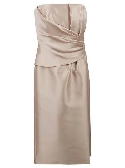 ALBERTA FERRETTI ALBERTA FERRETTI MIKADO LONGUETTE DRESS