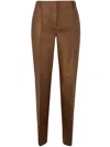 Alberta Ferretti Mikado Trouser Clothing In Beige