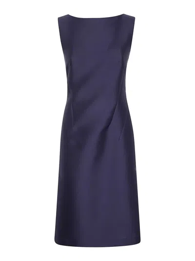 Alberta Ferretti Vestido Midi - Azul