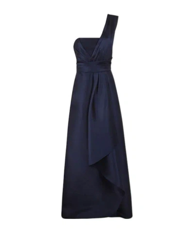ALBERTA FERRETTI ALBERTA FERRETTI MIKADO ONE-SHOULDER MIDI DRESS