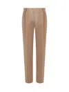 Alberta Ferretti Mikado Trousers In Beige
