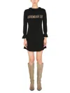 Alberta Ferretti Mini Dress In Black