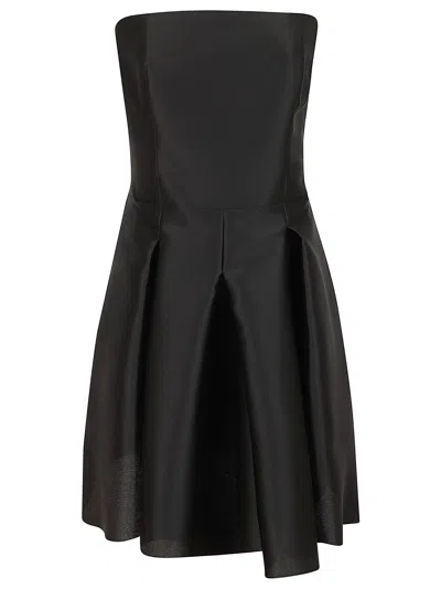 Alberta Ferretti Mini Dress In Black