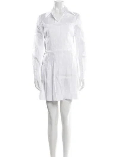 Pre-owned Alberta Ferretti Mini Dress In Neutral